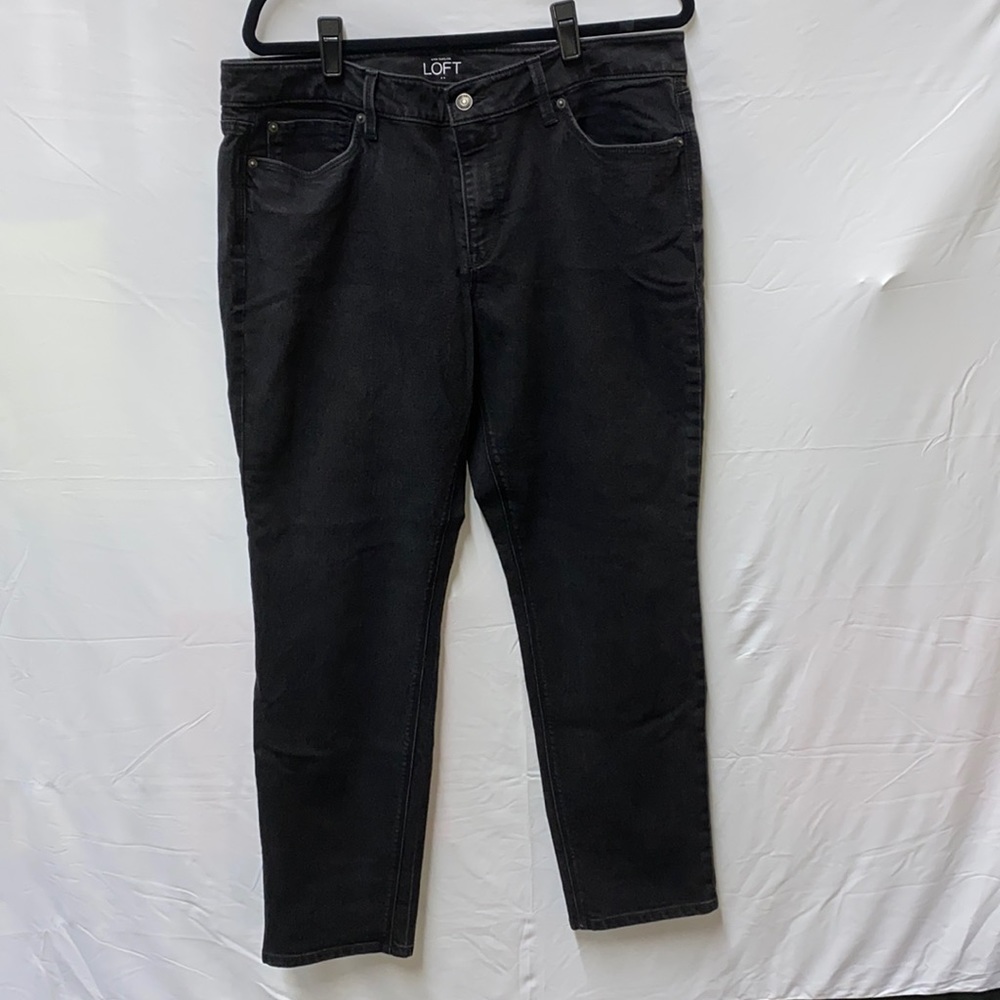 Loft Black Size 16 Curvy Skinny Jeans